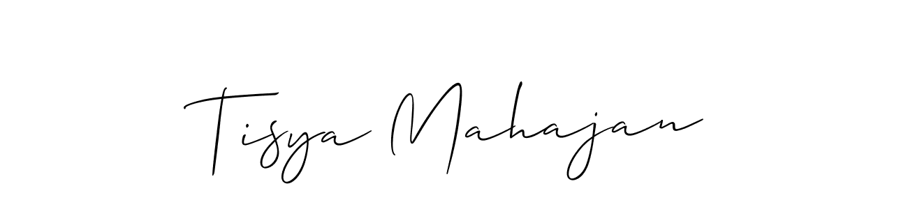 Best and Professional Signature Style for Tisya Mahajan. Allison_Script Best Signature Style Collection. Tisya Mahajan signature style 2 images and pictures png
