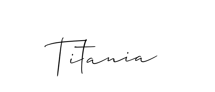 Titania stylish signature style. Best Handwritten Sign (Allison_Script) for my name. Handwritten Signature Collection Ideas for my name Titania. Titania signature style 2 images and pictures png