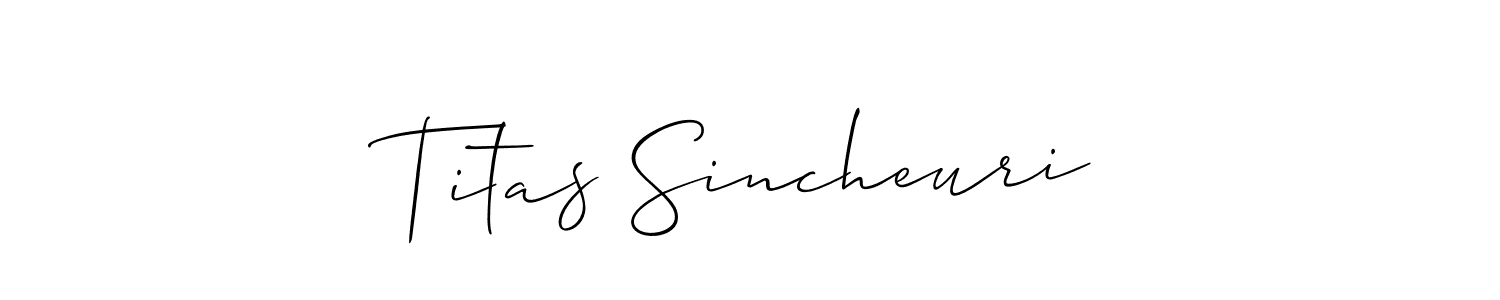 Check out images of Autograph of Titas Sincheuri name. Actor Titas Sincheuri Signature Style. Allison_Script is a professional sign style online. Titas Sincheuri signature style 2 images and pictures png