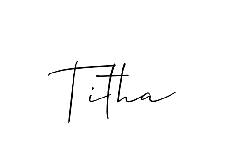Check out images of Autograph of Titha name. Actor Titha Signature Style. Allison_Script is a professional sign style online. Titha signature style 2 images and pictures png