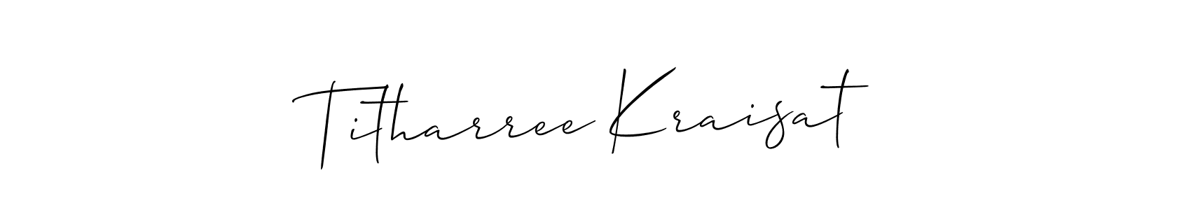 Make a beautiful signature design for name Titharree Kraisat. Use this online signature maker to create a handwritten signature for free. Titharree Kraisat signature style 2 images and pictures png
