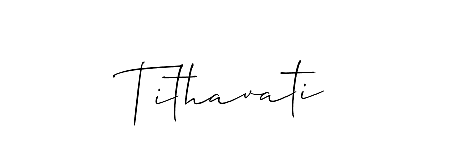 Once you've used our free online signature maker to create your best signature Allison_Script style, it's time to enjoy all of the benefits that Tithavati name signing documents. Tithavati signature style 2 images and pictures png