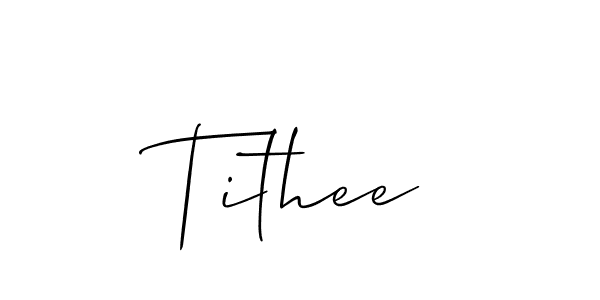 Also You can easily find your signature by using the search form. We will create Tithee name handwritten signature images for you free of cost using Allison_Script sign style. Tithee signature style 2 images and pictures png