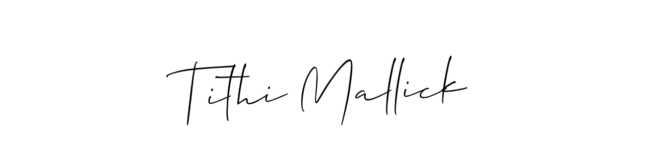 Best and Professional Signature Style for Tithi Mallick. Allison_Script Best Signature Style Collection. Tithi Mallick signature style 2 images and pictures png