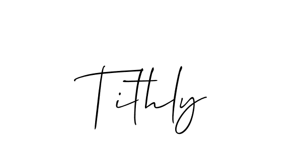 Best and Professional Signature Style for Tithly. Allison_Script Best Signature Style Collection. Tithly signature style 2 images and pictures png