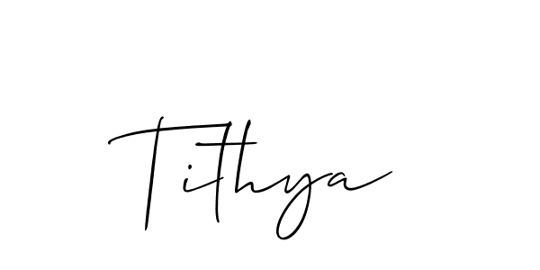 How to Draw Tithya signature style? Allison_Script is a latest design signature styles for name Tithya. Tithya signature style 2 images and pictures png