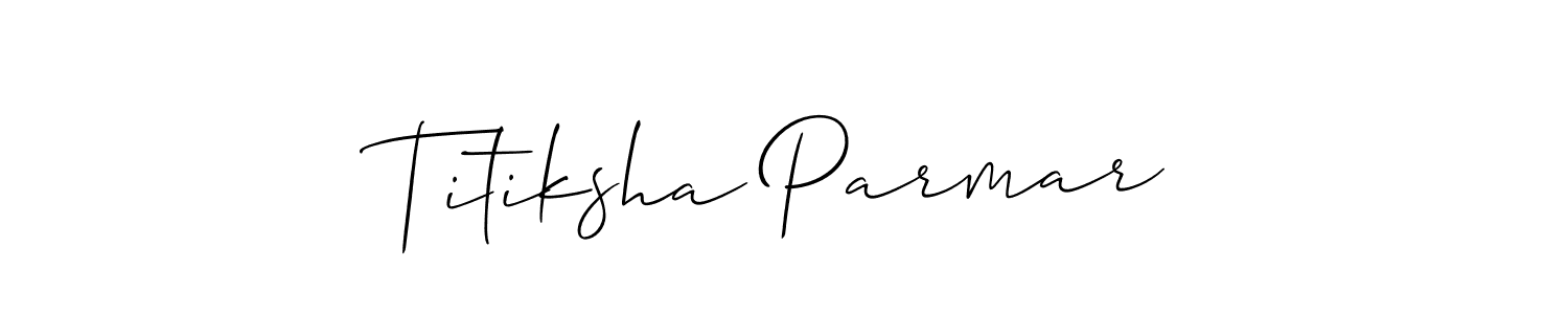 Once you've used our free online signature maker to create your best signature Allison_Script style, it's time to enjoy all of the benefits that Titiksha Parmar name signing documents. Titiksha Parmar signature style 2 images and pictures png