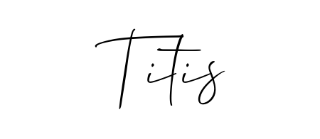 Explore multiple handwriting variations for Titis including this stunning Allison_Script design. Free to use across all platforms. Titis signature style 2 images and pictures png