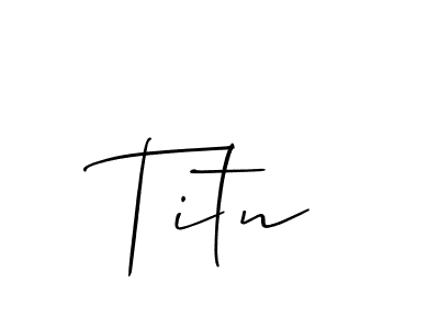 Also You can easily find your signature by using the search form. We will create Titn name handwritten signature images for you free of cost using Allison_Script sign style. Titn signature style 2 images and pictures png