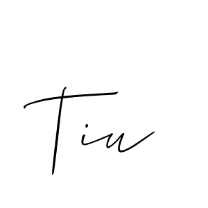 Best and Professional Signature Style for Tiu. Allison_Script Best Signature Style Collection. Tiu signature style 2 images and pictures png