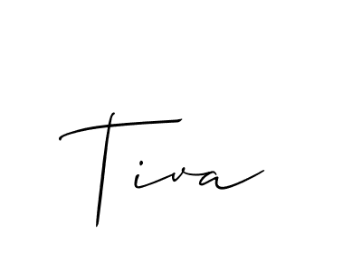 Use a signature maker to create a handwritten signature online. With this signature software, you can design (Allison_Script) your own signature for name Tiva. Tiva signature style 2 images and pictures png