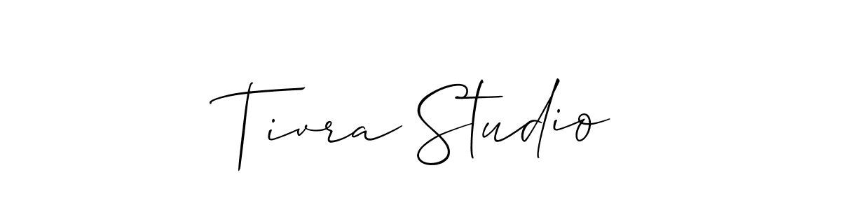 This is the best signature style for the Tivra Studio name. Also you like these signature font (Allison_Script). Mix name signature. Tivra Studio signature style 2 images and pictures png