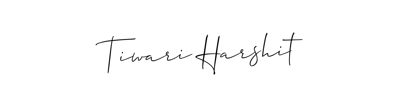 It looks lik you need a new signature style for name Tiwari Harshit. Design unique handwritten (Allison_Script) signature with our free signature maker in just a few clicks. Tiwari Harshit signature style 2 images and pictures png