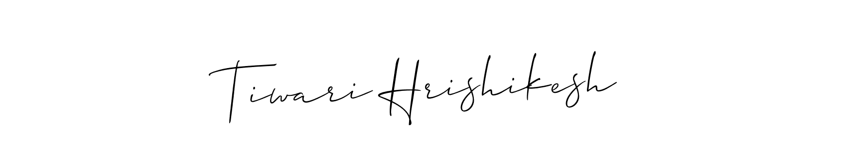 Tiwari Hrishikesh stylish signature style. Best Handwritten Sign (Allison_Script) for my name. Handwritten Signature Collection Ideas for my name Tiwari Hrishikesh. Tiwari Hrishikesh signature style 2 images and pictures png