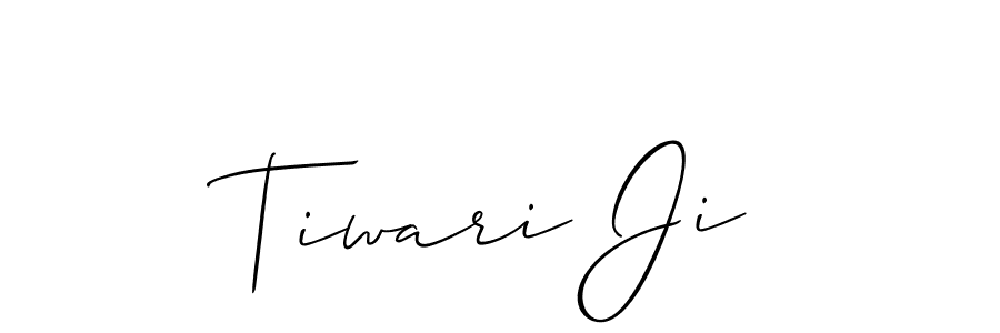 if you are searching for the best signature style for your name Tiwari Ji. so please give up your signature search. here we have designed multiple signature styles  using Allison_Script. Tiwari Ji signature style 2 images and pictures png
