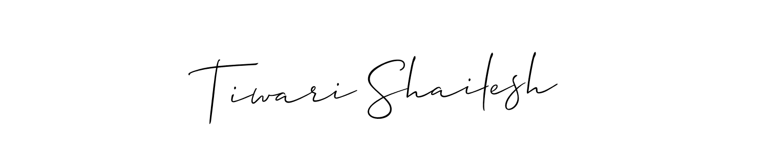 Similarly Allison_Script is the best handwritten signature design. Signature creator online .You can use it as an online autograph creator for name Tiwari Shailesh. Tiwari Shailesh signature style 2 images and pictures png