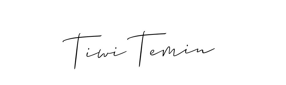 Once you've used our free online signature maker to create your best signature Allison_Script style, it's time to enjoy all of the benefits that Tiwi Temin name signing documents. Tiwi Temin signature style 2 images and pictures png