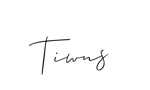 Check out images of Autograph of Tiwns name. Actor Tiwns Signature Style. Allison_Script is a professional sign style online. Tiwns signature style 2 images and pictures png