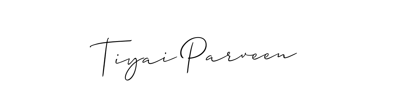 This is the best signature style for the Tiyai Parveen name. Also you like these signature font (Allison_Script). Mix name signature. Tiyai Parveen signature style 2 images and pictures png