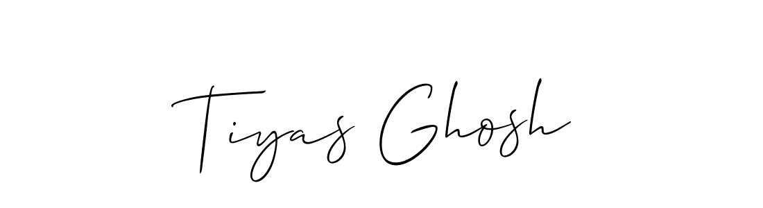 Tiyas Ghosh stylish signature style. Best Handwritten Sign (Allison_Script) for my name. Handwritten Signature Collection Ideas for my name Tiyas Ghosh. Tiyas Ghosh signature style 2 images and pictures png
