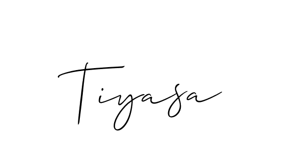 Also You can easily find your signature by using the search form. We will create Tiyasa name handwritten signature images for you free of cost using Allison_Script sign style. Tiyasa signature style 2 images and pictures png