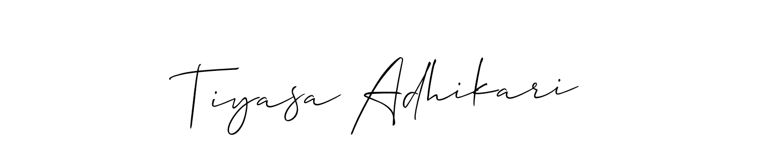 Best and Professional Signature Style for Tiyasa Adhikari. Allison_Script Best Signature Style Collection. Tiyasa Adhikari signature style 2 images and pictures png