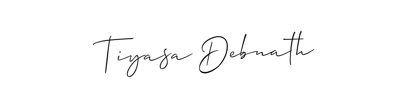 This is the best signature style for the Tiyasa Debnath name. Also you like these signature font (Allison_Script). Mix name signature. Tiyasa Debnath signature style 2 images and pictures png