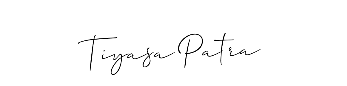 Similarly Allison_Script is the best handwritten signature design. Signature creator online .You can use it as an online autograph creator for name Tiyasa Patra. Tiyasa Patra signature style 2 images and pictures png