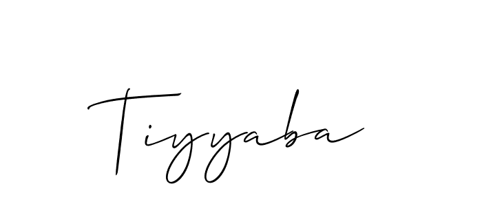 Best and Professional Signature Style for Tiyyaba. Allison_Script Best Signature Style Collection. Tiyyaba signature style 2 images and pictures png