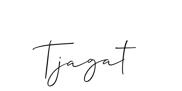 It looks lik you need a new signature style for name Tjagat. Design unique handwritten (Allison_Script) signature with our free signature maker in just a few clicks. Tjagat signature style 2 images and pictures png