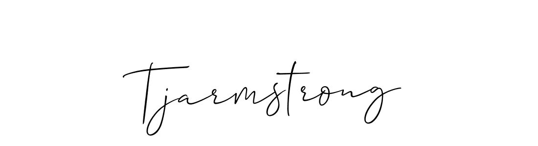 How to make Tjarmstrong signature? Allison_Script is a professional autograph style. Create handwritten signature for Tjarmstrong name. Tjarmstrong signature style 2 images and pictures png