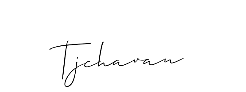 Design your own signature with our free online signature maker. With this signature software, you can create a handwritten (Allison_Script) signature for name Tjchavan. Tjchavan signature style 2 images and pictures png