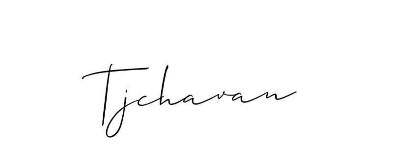 Design your own signature with our free online signature maker. With this signature software, you can create a handwritten (Allison_Script) signature for name Tjchavan. Tjchavan signature style 2 images and pictures png