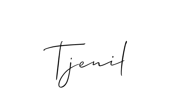 Check out images of Autograph of Tjenil name. Actor Tjenil Signature Style. Allison_Script is a professional sign style online. Tjenil signature style 2 images and pictures png