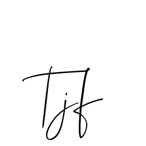 Make a beautiful signature design for name Tjf. Use this online signature maker to create a handwritten signature for free. Tjf signature style 2 images and pictures png