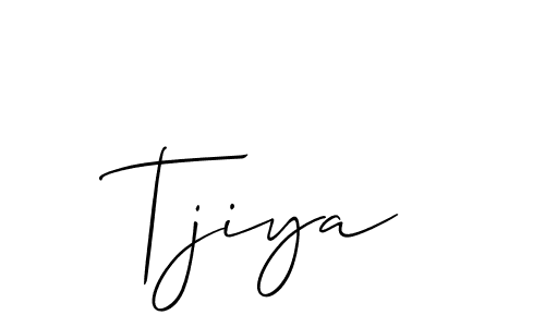 Best and Professional Signature Style for Tjiya. Allison_Script Best Signature Style Collection. Tjiya signature style 2 images and pictures png