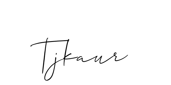 Tjkaur stylish signature style. Best Handwritten Sign (Allison_Script) for my name. Handwritten Signature Collection Ideas for my name Tjkaur. Tjkaur signature style 2 images and pictures png