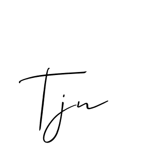 Also we have Tjn name is the best signature style. Create professional handwritten signature collection using Allison_Script autograph style. Tjn signature style 2 images and pictures png