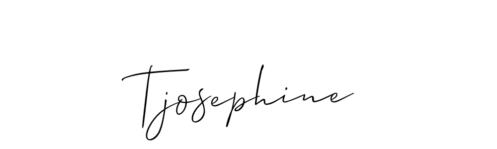 Use a signature maker to create a handwritten signature online. With this signature software, you can design (Allison_Script) your own signature for name Tjosephine. Tjosephine signature style 2 images and pictures png