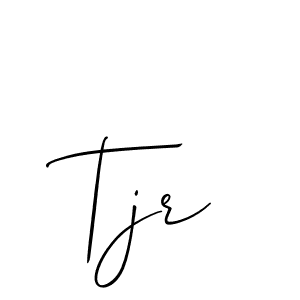 Design your own signature with our free online signature maker. With this signature software, you can create a handwritten (Allison_Script) signature for name Tjr. Tjr signature style 2 images and pictures png