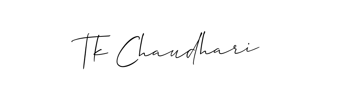 This is the best signature style for the Tk Chaudhari name. Also you like these signature font (Allison_Script). Mix name signature. Tk Chaudhari signature style 2 images and pictures png