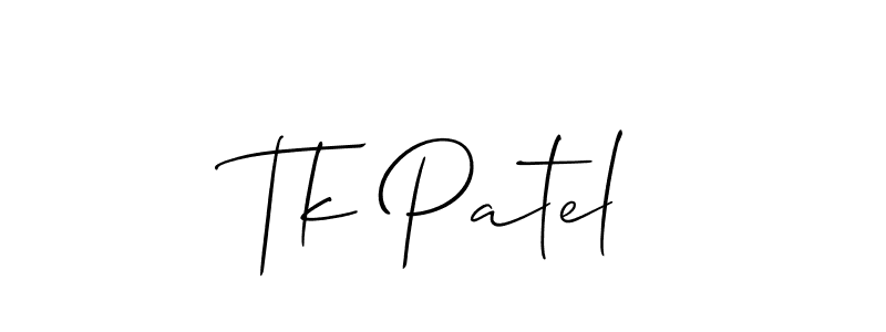 This is the best signature style for the Tk Patel name. Also you like these signature font (Allison_Script). Mix name signature. Tk Patel signature style 2 images and pictures png