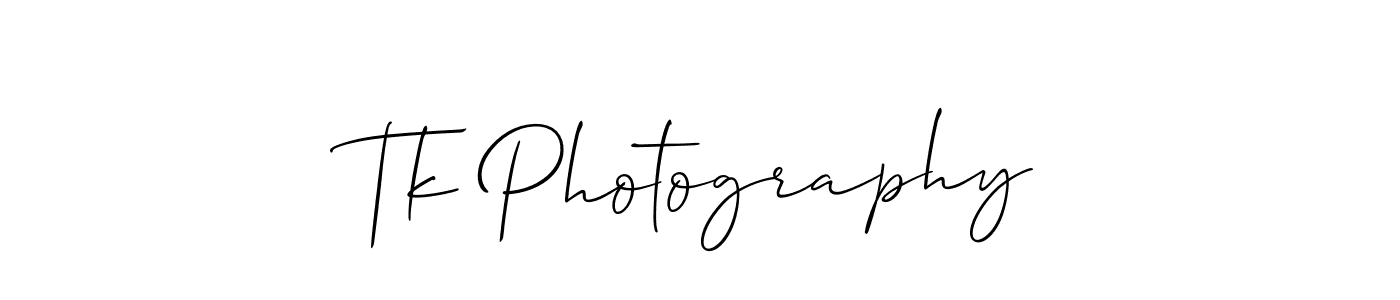 Also we have Tk Photography name is the best signature style. Create professional handwritten signature collection using Allison_Script autograph style. Tk Photography signature style 2 images and pictures png