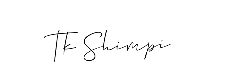 Best and Professional Signature Style for Tk Shimpi. Allison_Script Best Signature Style Collection. Tk Shimpi signature style 2 images and pictures png