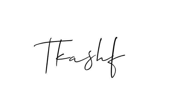 if you are searching for the best signature style for your name Tkashf. so please give up your signature search. here we have designed multiple signature styles  using Allison_Script. Tkashf signature style 2 images and pictures png