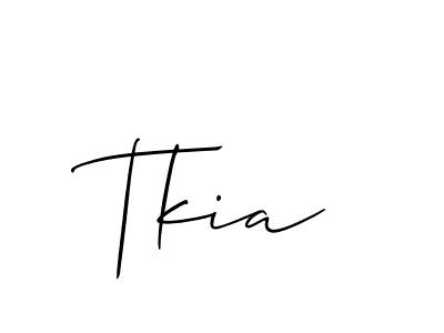 How to Draw Tkia signature style? Allison_Script is a latest design signature styles for name Tkia. Tkia signature style 2 images and pictures png