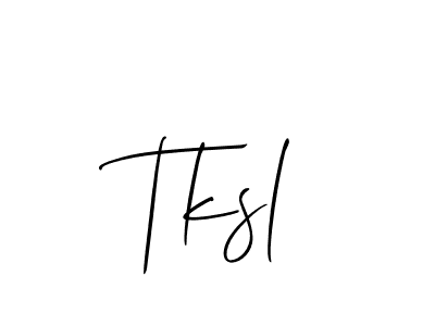 Make a beautiful signature design for name Tksl. Use this online signature maker to create a handwritten signature for free. Tksl signature style 2 images and pictures png