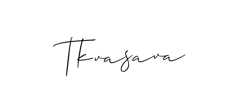 How to Draw Tkvasava signature style? Allison_Script is a latest design signature styles for name Tkvasava. Tkvasava signature style 2 images and pictures png