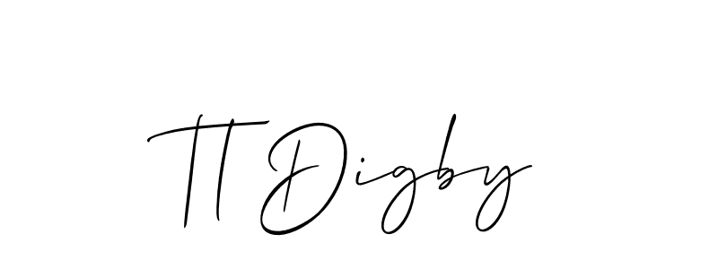Also we have Tl Digby name is the best signature style. Create professional handwritten signature collection using Allison_Script autograph style. Tl Digby signature style 2 images and pictures png
