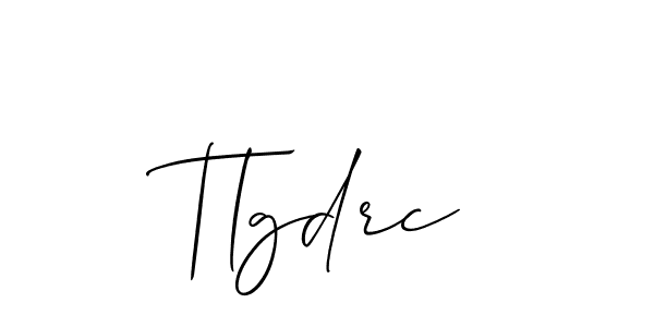 Use a signature maker to create a handwritten signature online. With this signature software, you can design (Allison_Script) your own signature for name Tlgdrc. Tlgdrc signature style 2 images and pictures png